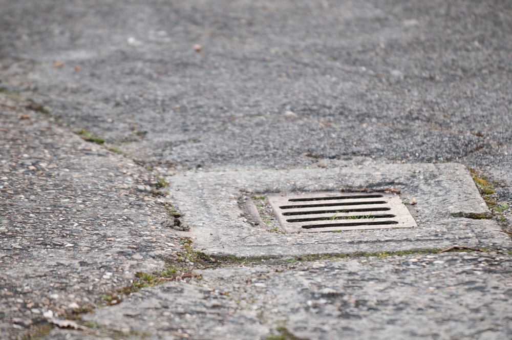 blocked drain outside house