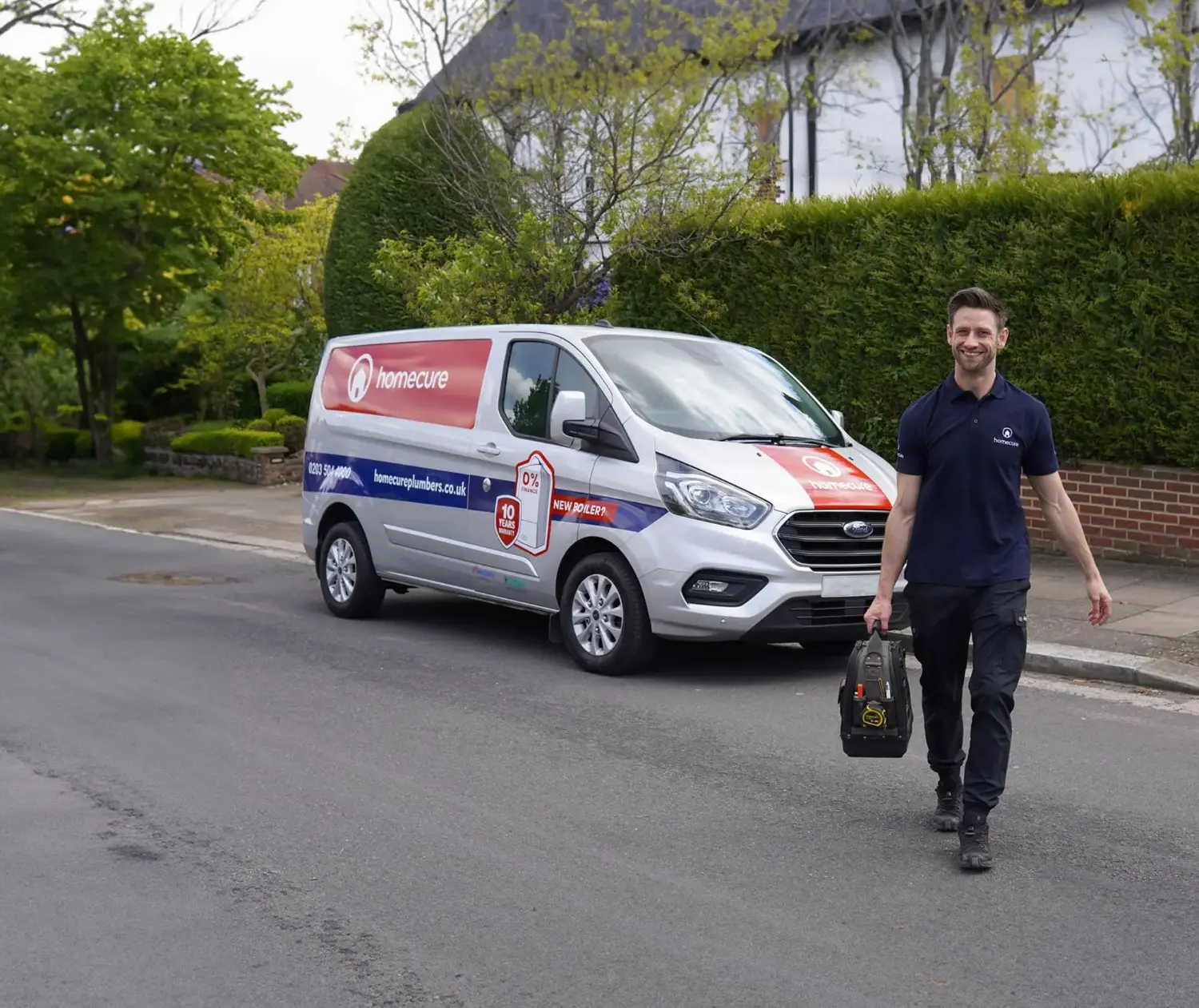 Homecure Emergency Plumber attending customers property
