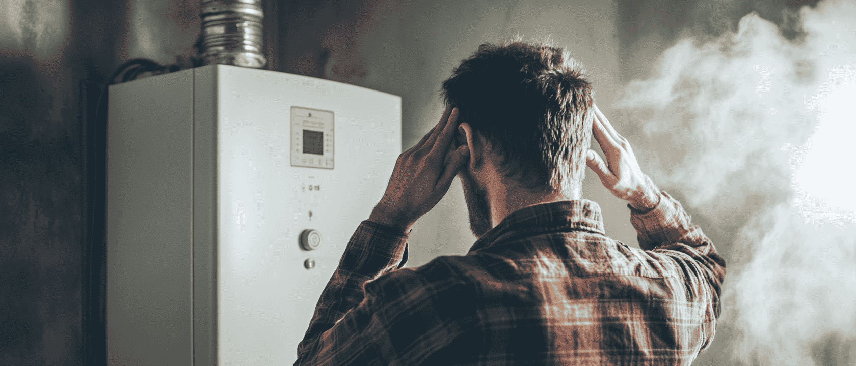 Customer checking noises from boiler