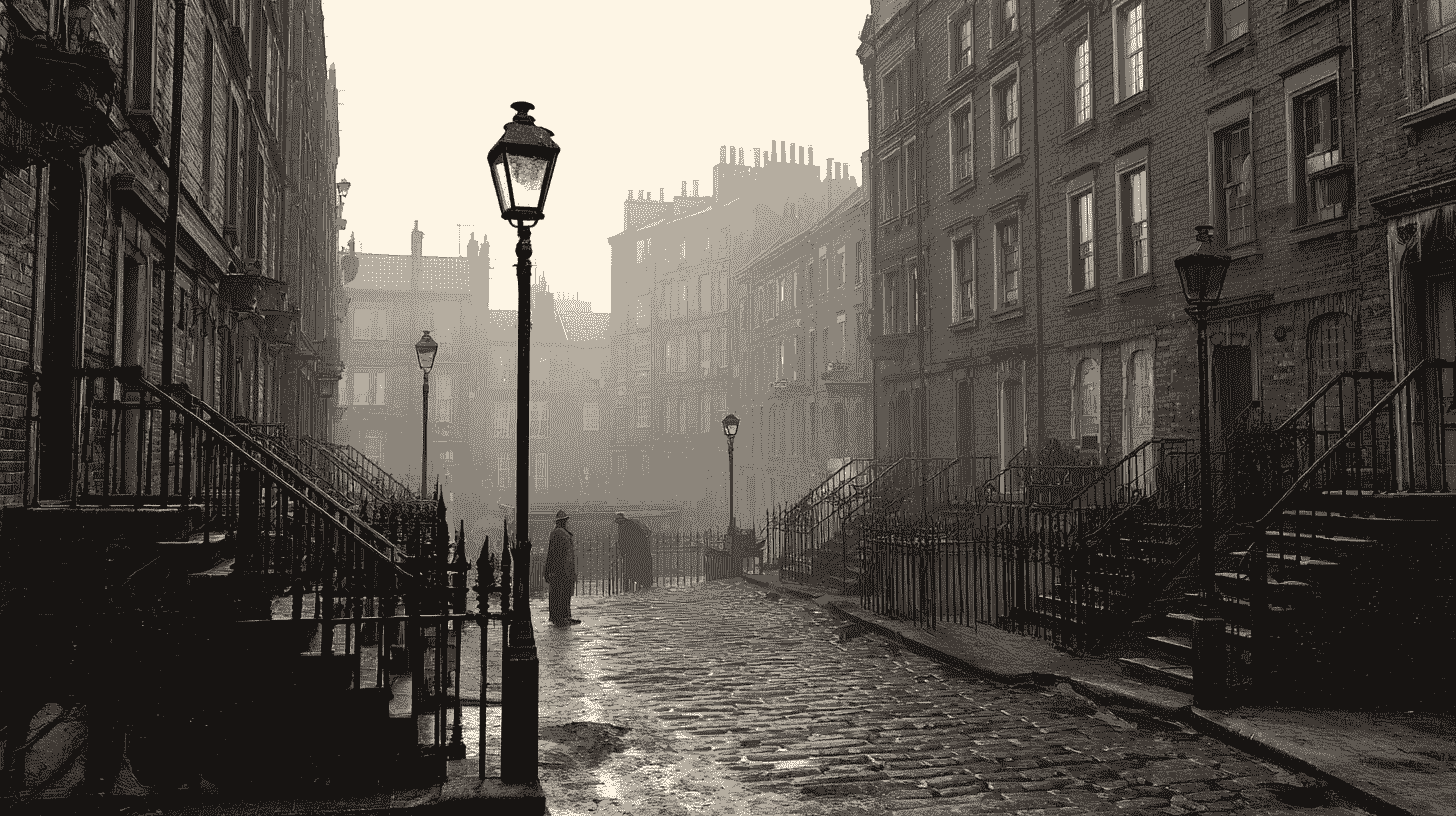 Old image of London streets